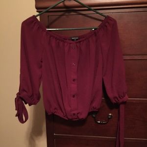 Off the shoulder shirt